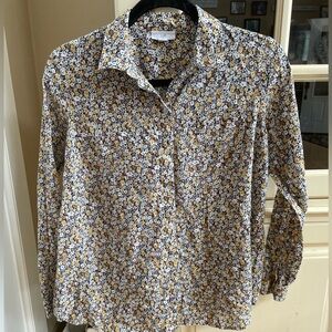 J.Jill Long Sleeve Floral Top-XS